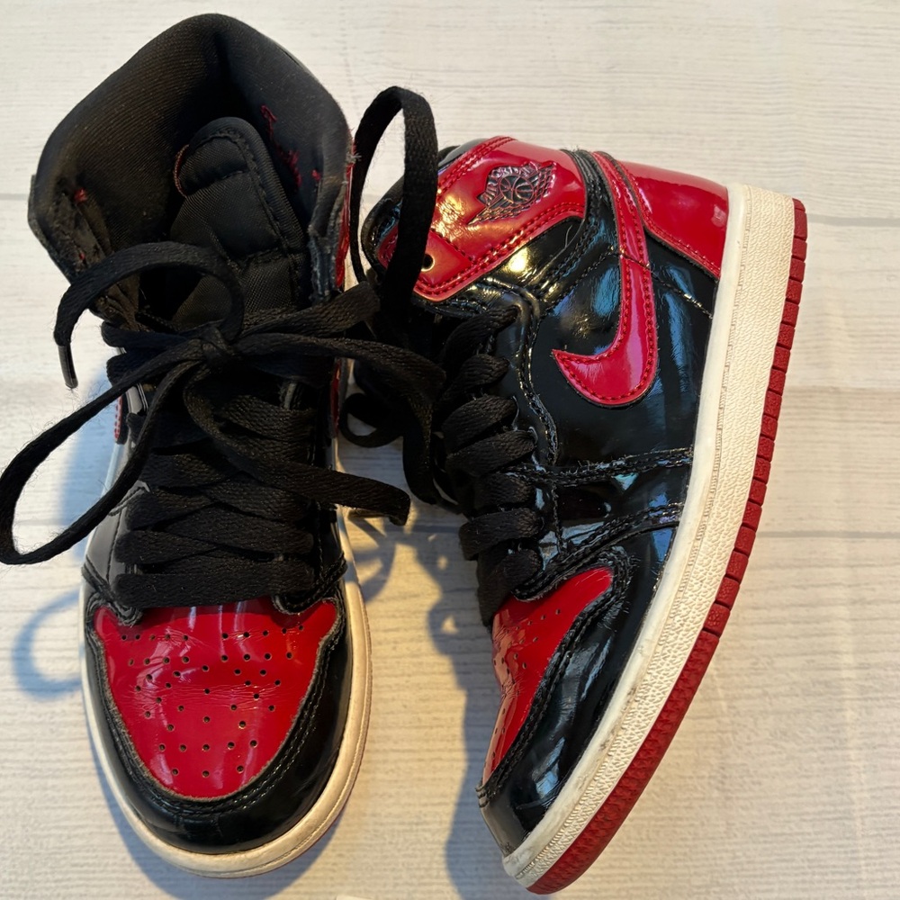 Jordan Black and Red Sneakers
